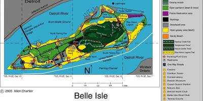 Térkép Belle-Isle-Detroit