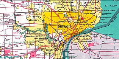 Térkép Detroit
