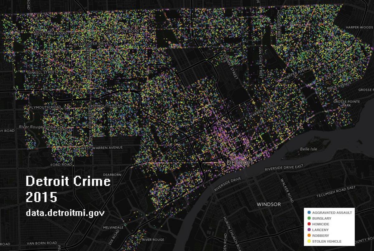 Detroit bűnügyi térkép