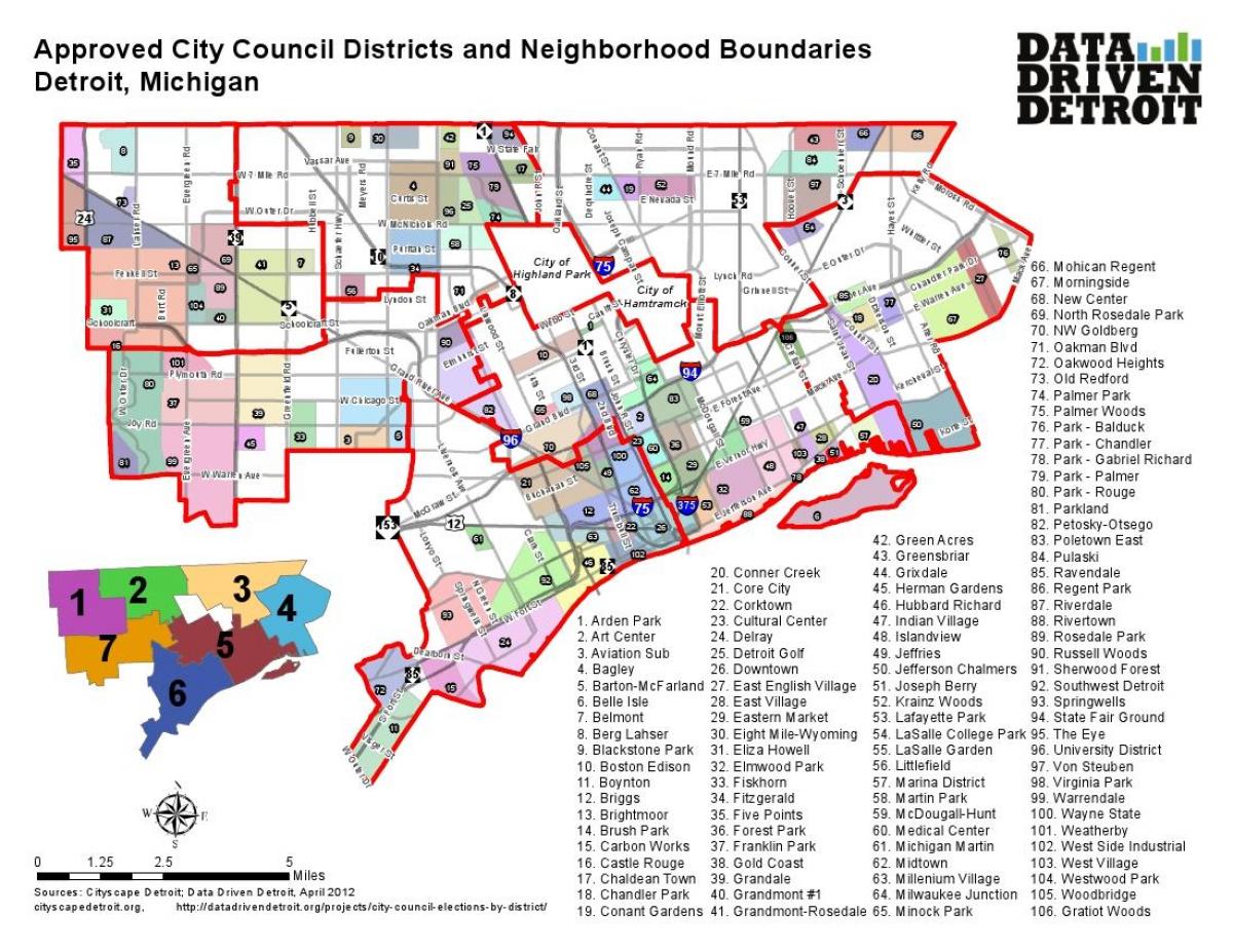 kerületi Detroit térkép
