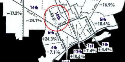 Detroit körzet térkép