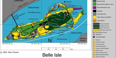 Térkép Belle-Isle-Detroit