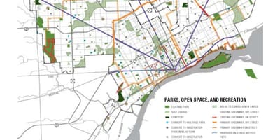Detroit térkép park