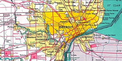 Térkép Detroit